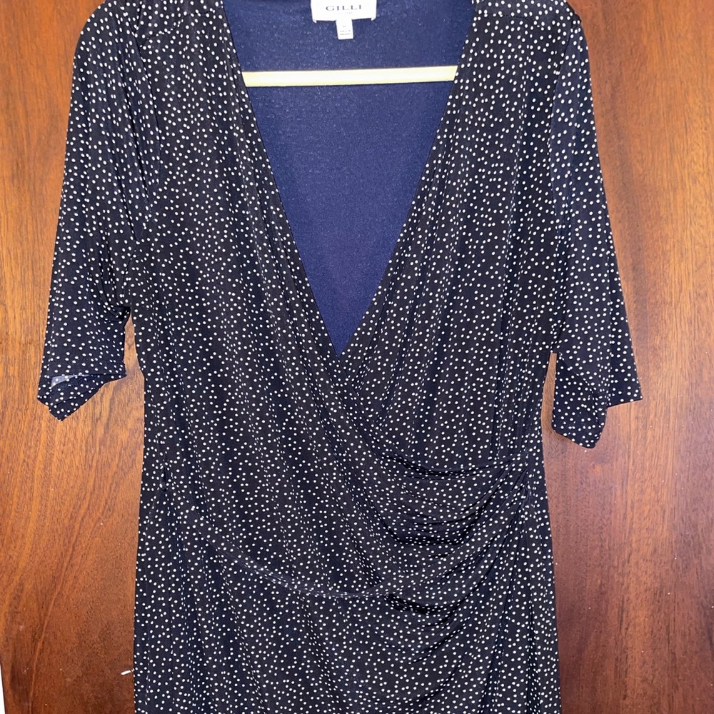 Polka dot maternity dress